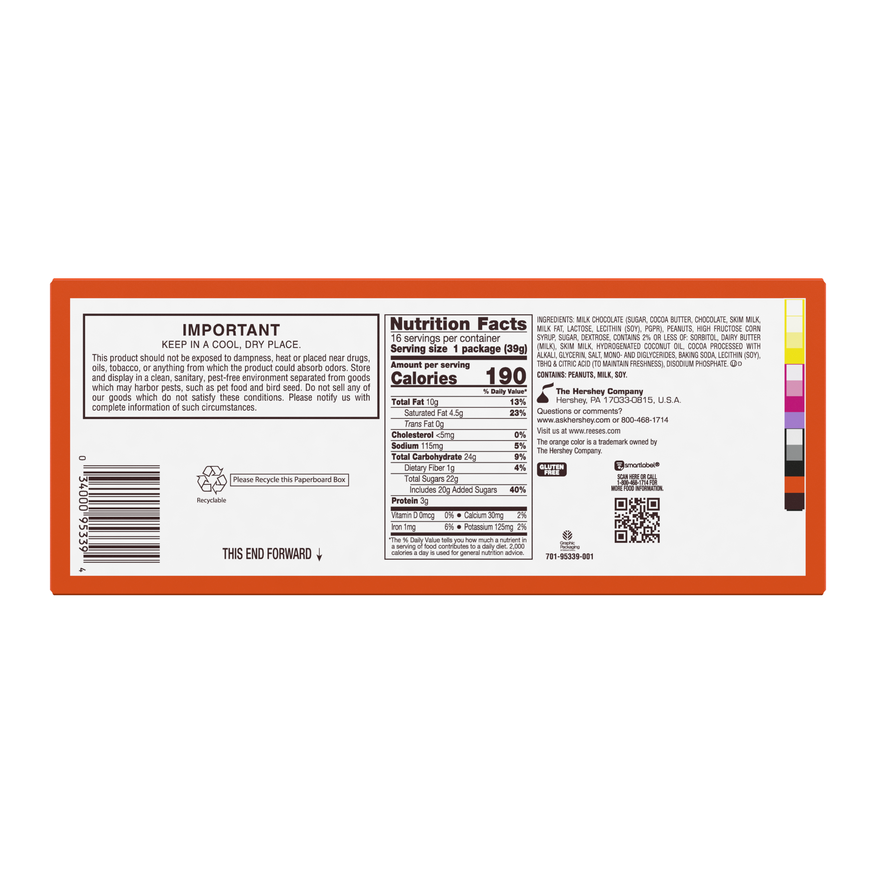 REESE’S BIG CUP Milk Chocolate Peanut Butter Cups with Chocolate Lava, 1.4 oz (16 Count) - THE HERSHEY COMPANY