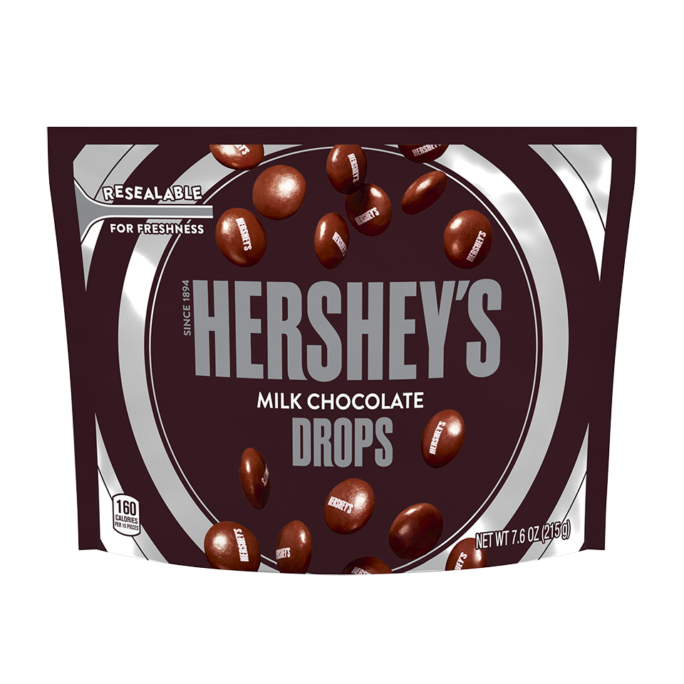 HERSHEY’S Milk Chocolate Drops 7.6oz Candy Bag - THE HERSHEY COMPANY