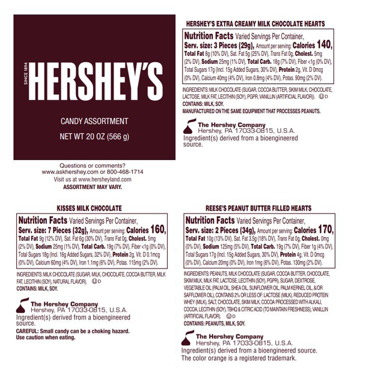 Valentine’s Day Candy Bucket, 20 oz. - THE HERSHEY COMPANY