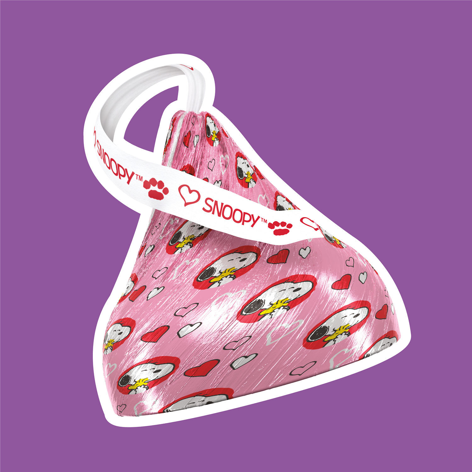 HERSHEY’S KISSES Snoopy™ and Friends Solid Milk Chocolate Valentine’s Candy Gift Boxes, 1.45 oz (6 Count) - THE HERSHEY COMPANY