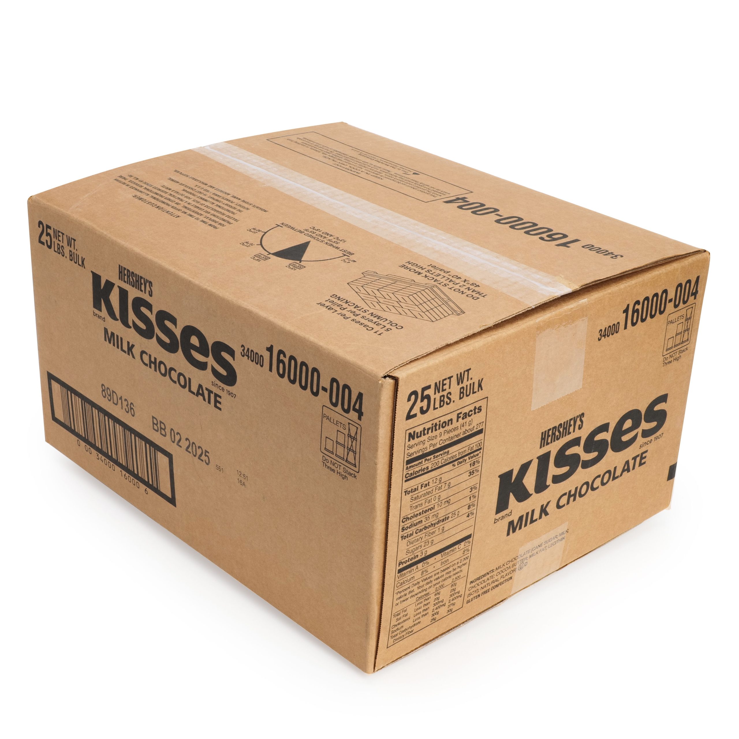 HERSHEY’S KISSES Milk Chocolates 25 lbs. Bulk Candy Box - THE HERSHEY COMPANY