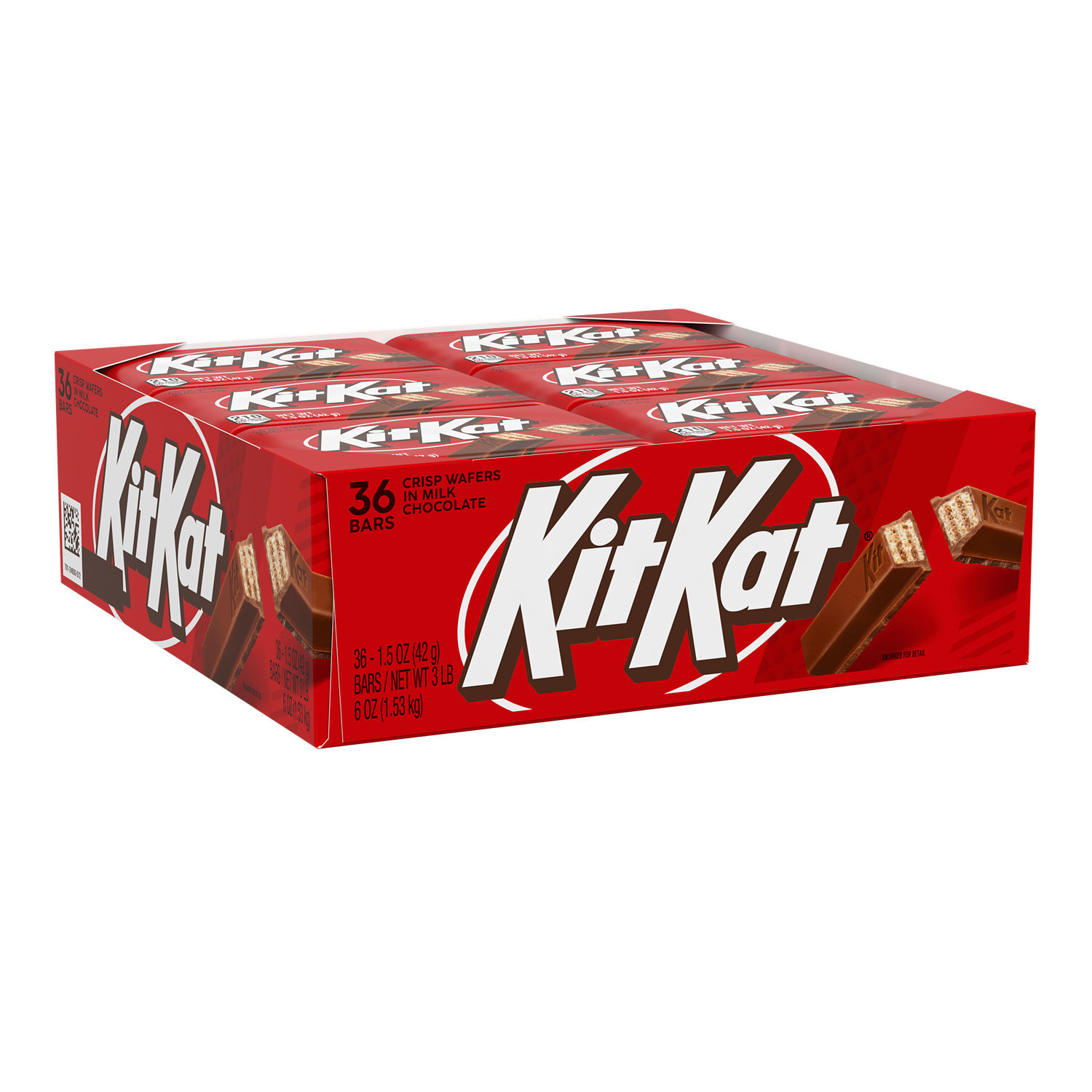 KIT KAT® Milk Chocolate Wafer Candy Bars, 1.5 oz (36 Count) - THE HERSHEY COMPANY