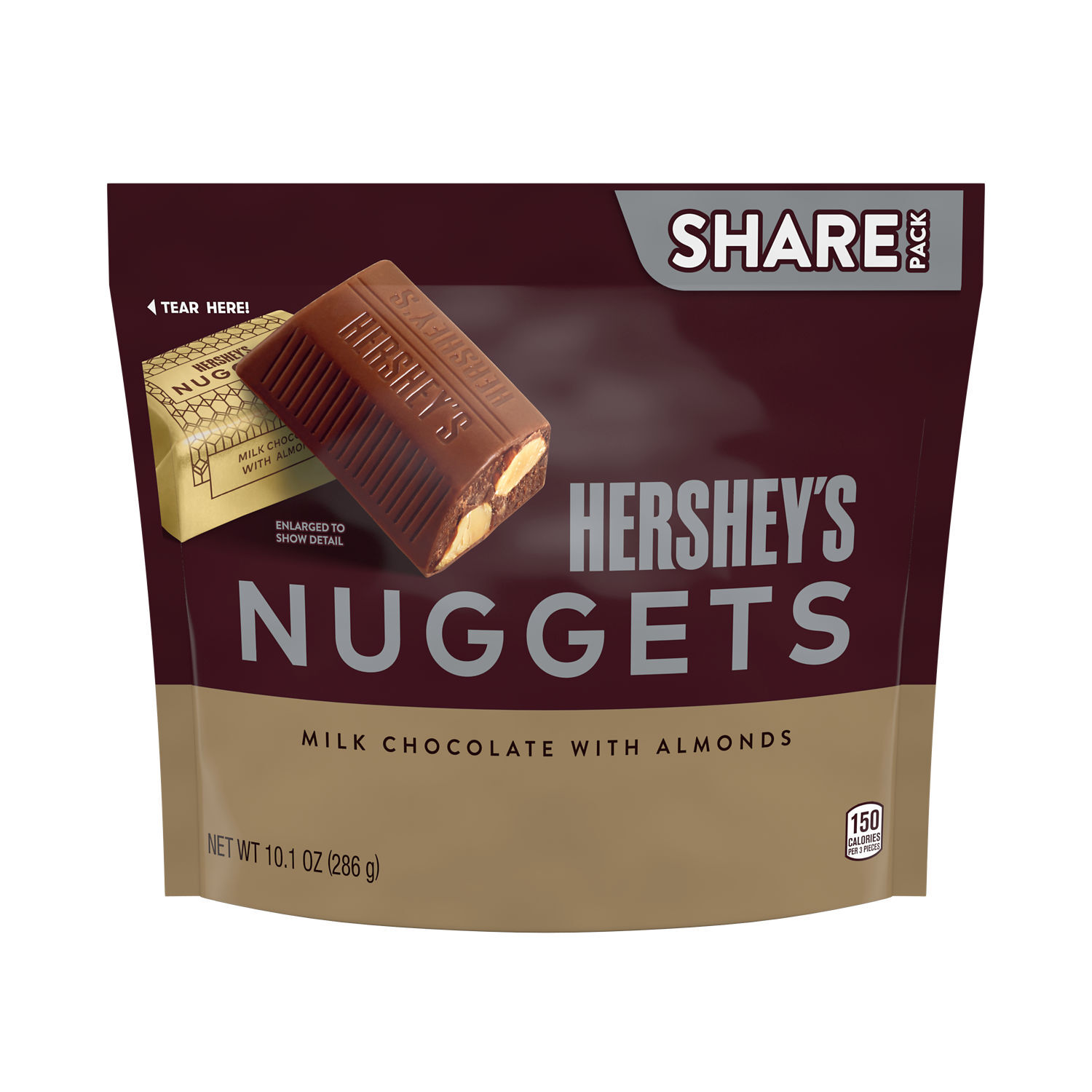 HERSHEY’S NUGGETS Milk Chocolate with Almonds 10.1oz Candy Bag - THE HERSHEY COMPANY